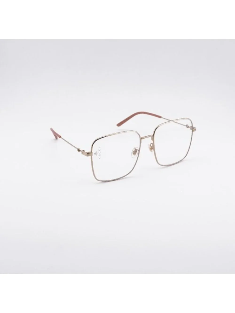 Gucci GG0445O 001 Eyeglasses Gold 56mm Square Frame